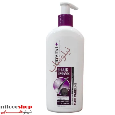 ماسک مو با آبکشی کریستال مناسب موهای نازک و ضعيف