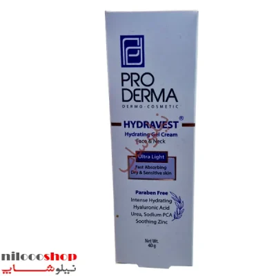 کرم ژل آبرسان صورت و گردن پرودرما