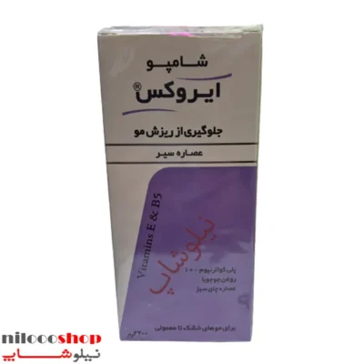 شامپو ضد ریزش مو ایروکس حاوی عصاره سیر حجم 200 گرم