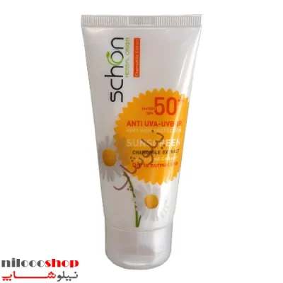 کرم ضد آفتاب بی رنگ شون SPF50 مناسب پوست خشک تا نرمال 50 میلی لیتر