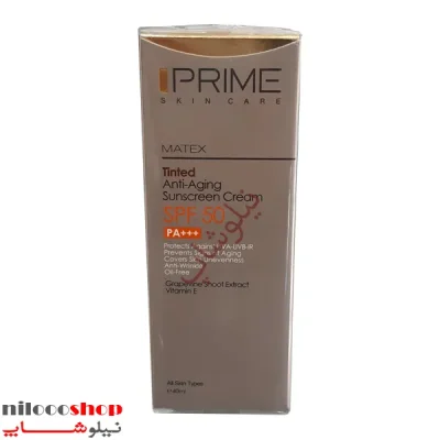 کرم ضد آفتاب رنگی پریم SPF50 مدل Matex Tinted حجم 40 میلی‌ لیتر